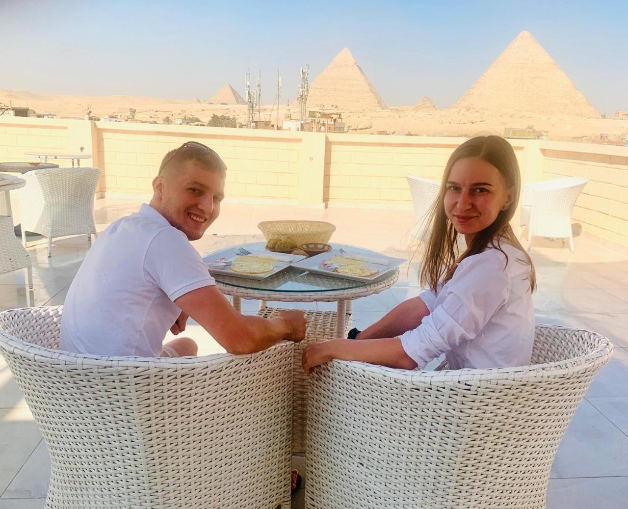 El Aida Pyramids View Hotel Kafret el-Gabal Exterior photo