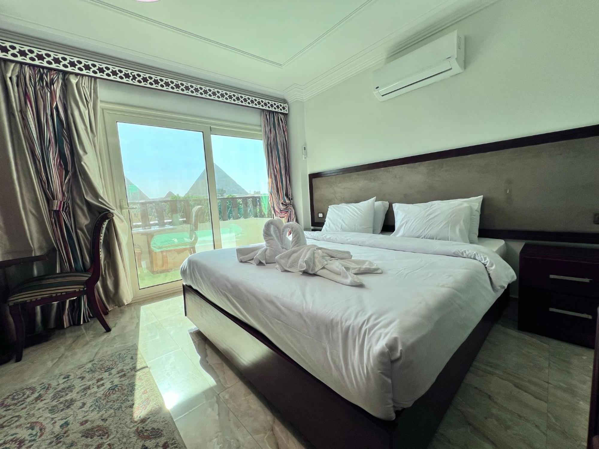 El Aida Pyramids View Hotel Kafret el-Gabal Exterior photo