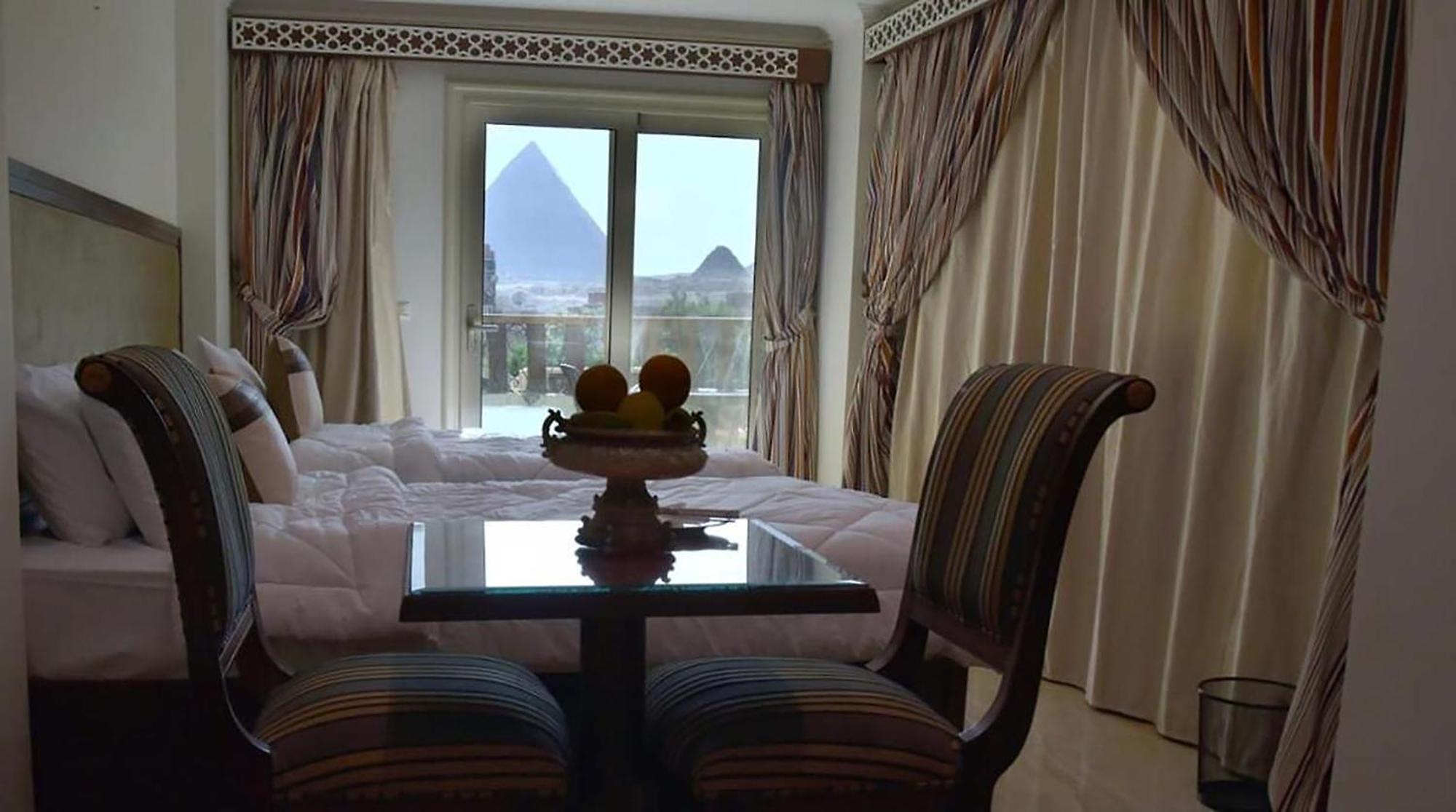 El Aida Pyramids View Hotel Kafret el-Gabal Exterior photo