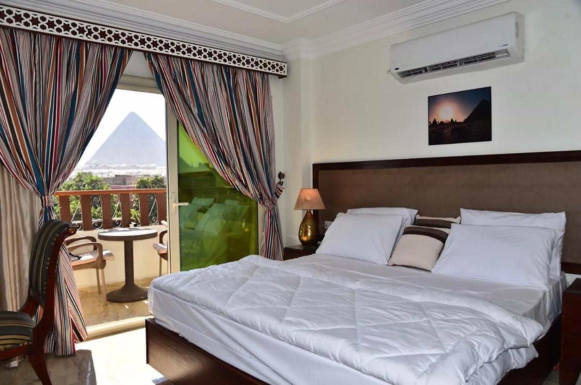 El Aida Pyramids View Hotel Kafret el-Gabal Exterior photo