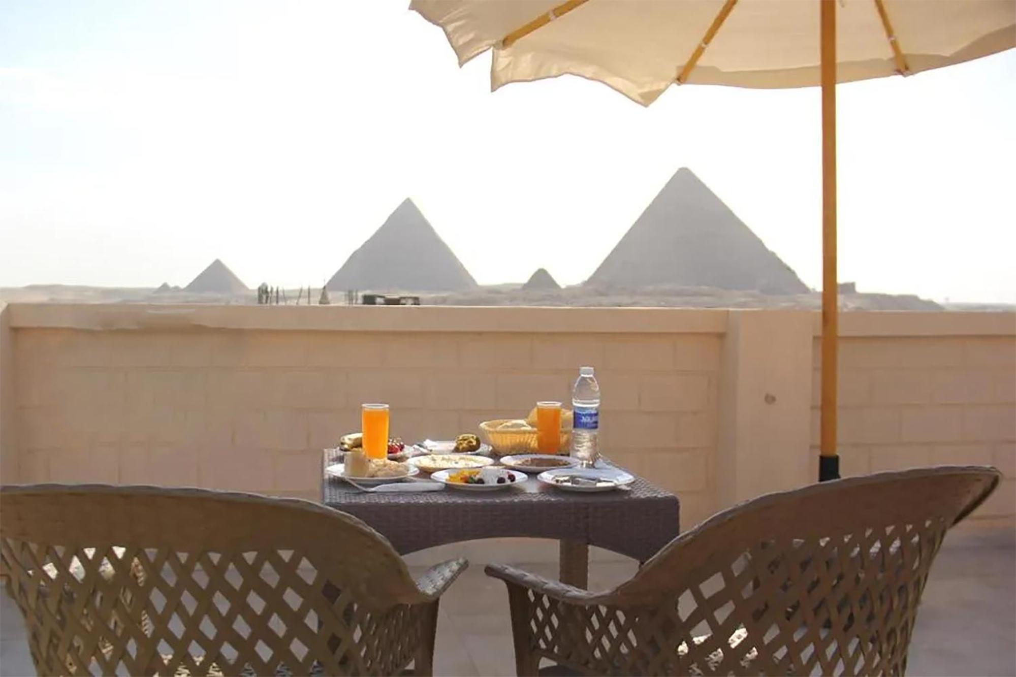 El Aida Pyramids View Hotel Kafret el-Gabal Exterior photo
