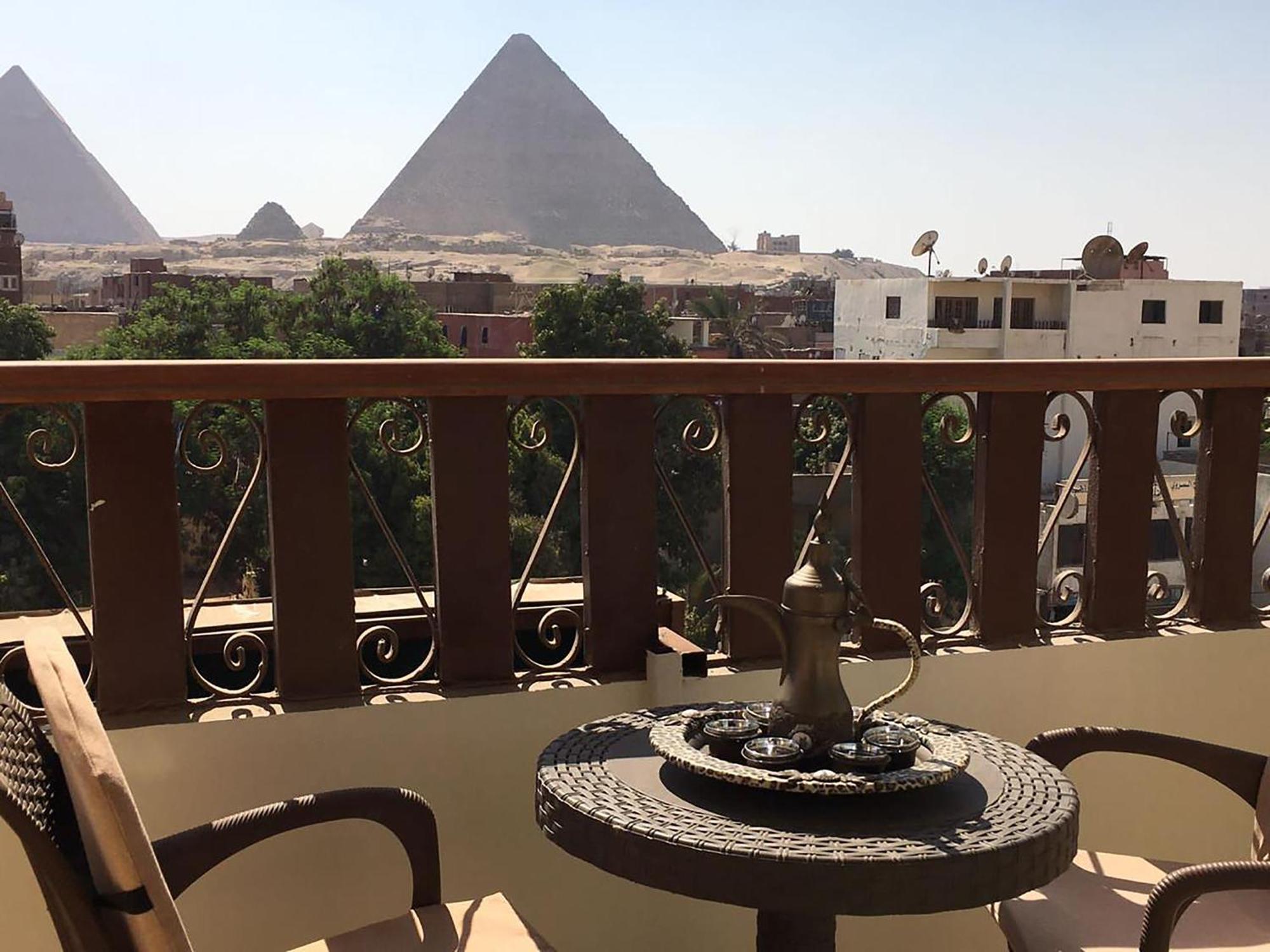 El Aida Pyramids View Hotel Kafret el-Gabal Exterior photo